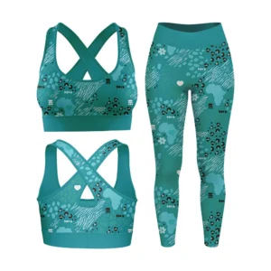Rib Lycra Legging, Bra SET